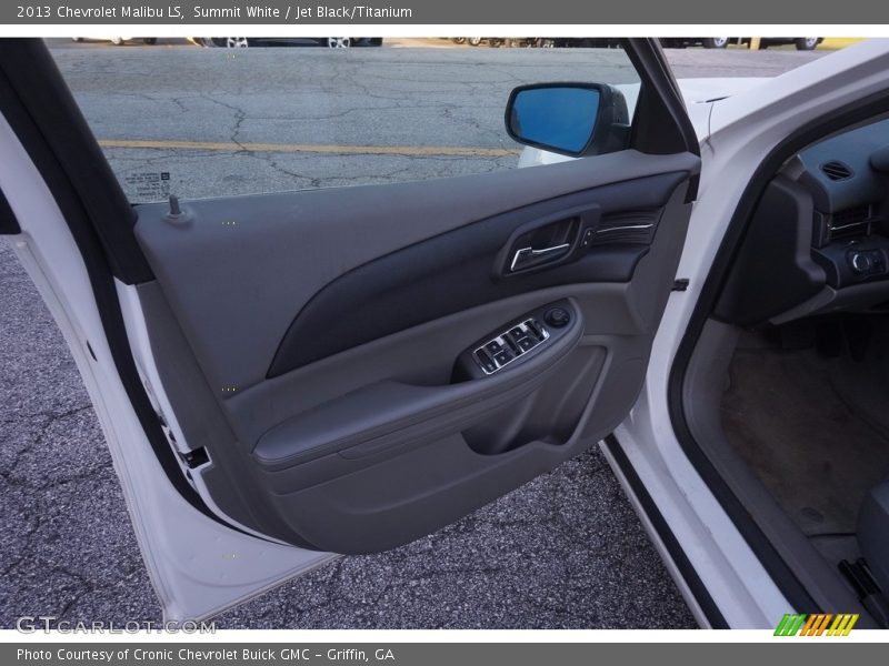Summit White / Jet Black/Titanium 2013 Chevrolet Malibu LS