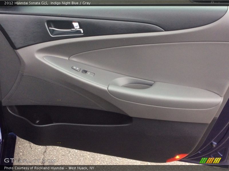 Indigo Night Blue / Gray 2012 Hyundai Sonata GLS