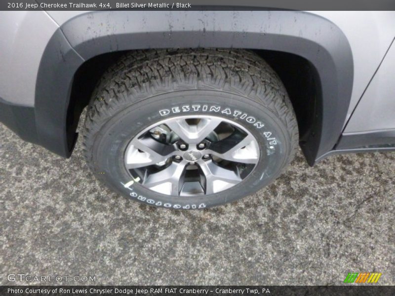 Billet Silver Metallic / Black 2016 Jeep Cherokee Trailhawk 4x4