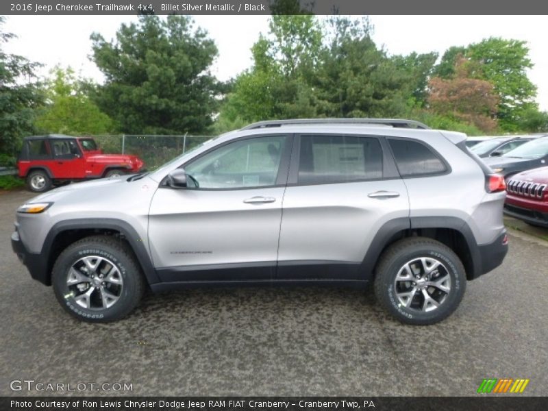 Billet Silver Metallic / Black 2016 Jeep Cherokee Trailhawk 4x4