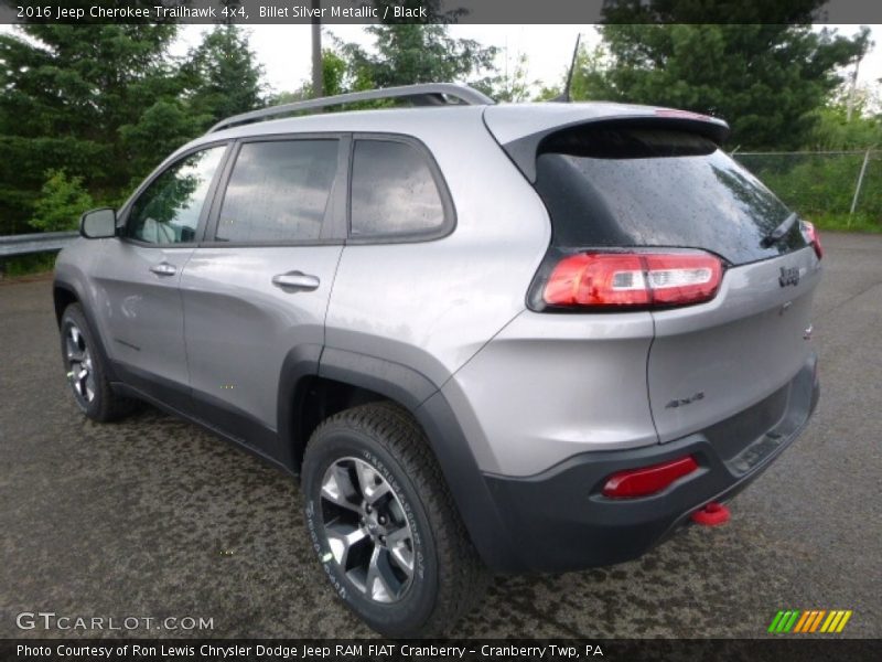 Billet Silver Metallic / Black 2016 Jeep Cherokee Trailhawk 4x4