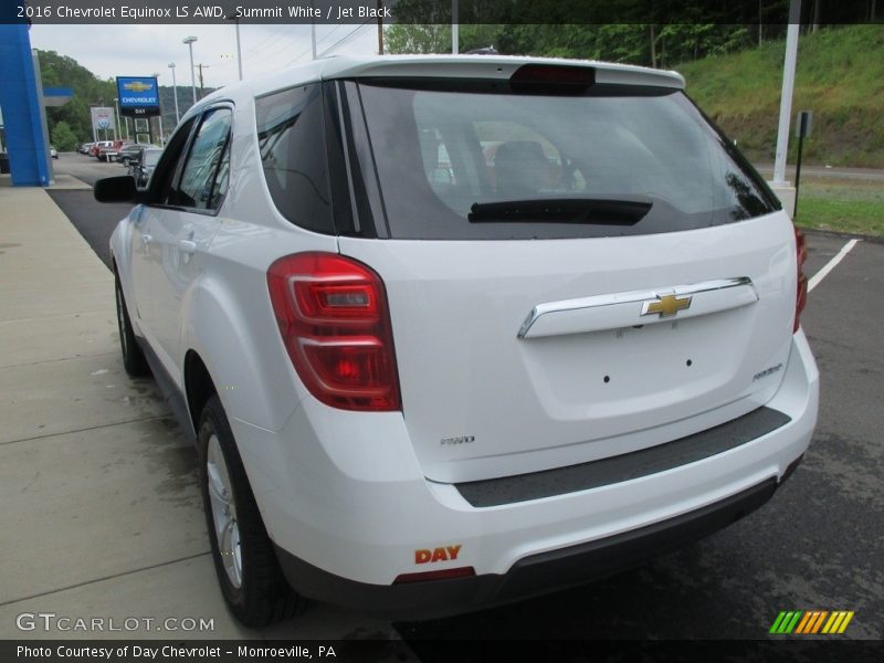 Summit White / Jet Black 2016 Chevrolet Equinox LS AWD