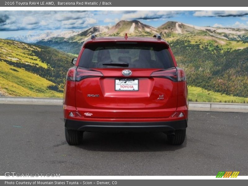 Barcelona Red Metallic / Black 2016 Toyota RAV4 LE AWD