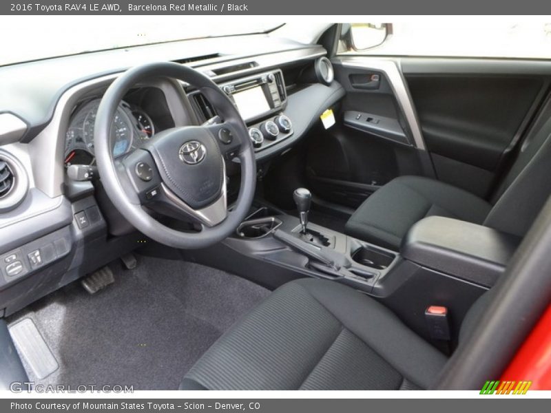 Barcelona Red Metallic / Black 2016 Toyota RAV4 LE AWD
