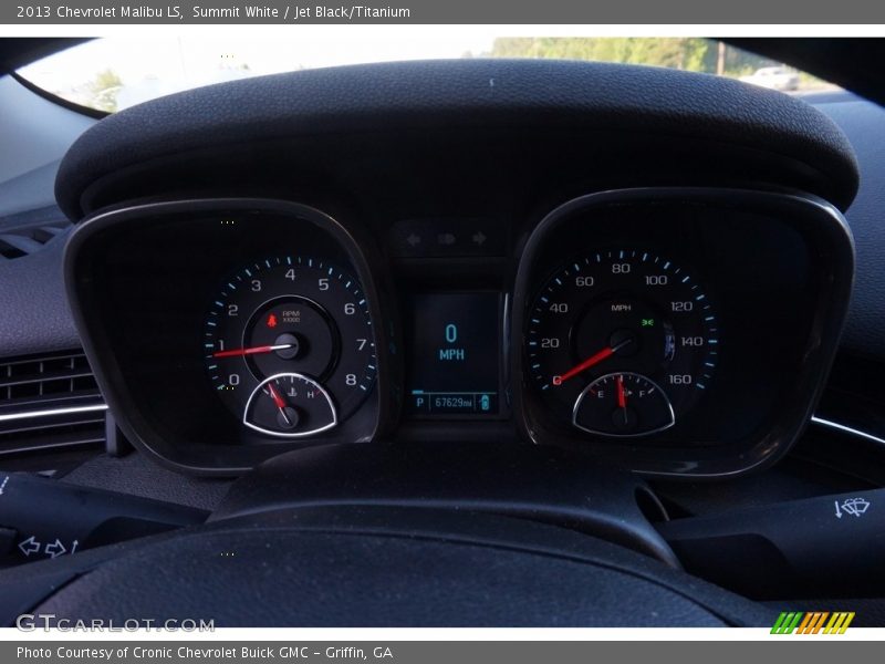 Summit White / Jet Black/Titanium 2013 Chevrolet Malibu LS