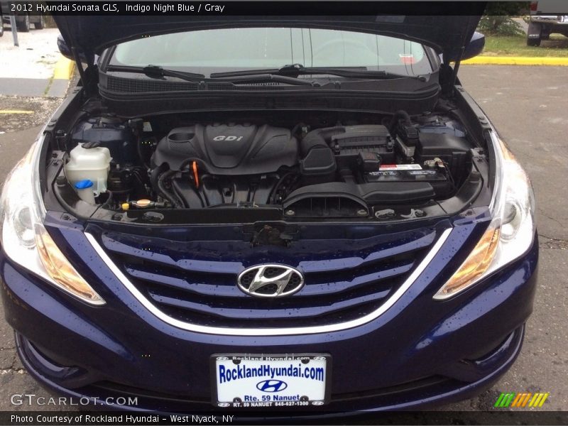 Indigo Night Blue / Gray 2012 Hyundai Sonata GLS