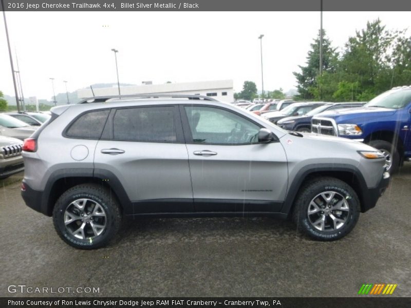 Billet Silver Metallic / Black 2016 Jeep Cherokee Trailhawk 4x4