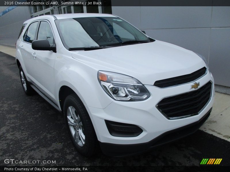 Summit White / Jet Black 2016 Chevrolet Equinox LS AWD