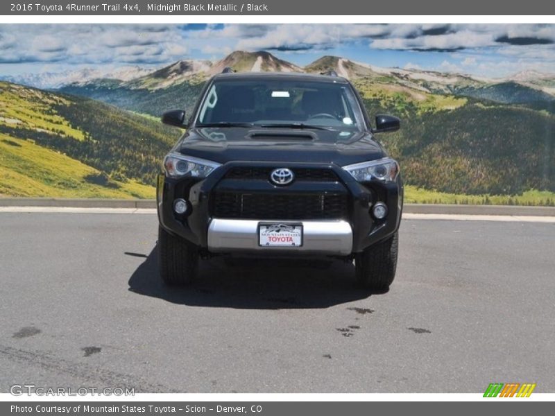 Midnight Black Metallic / Black 2016 Toyota 4Runner Trail 4x4