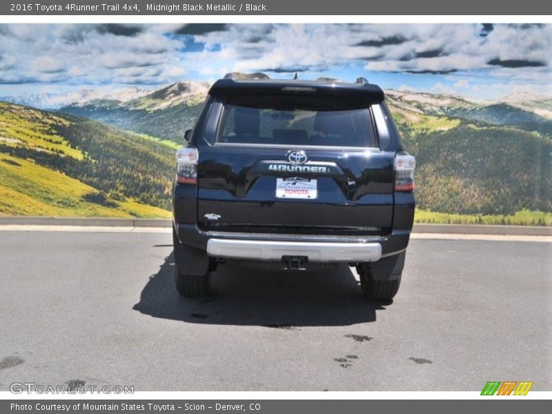 Midnight Black Metallic / Black 2016 Toyota 4Runner Trail 4x4