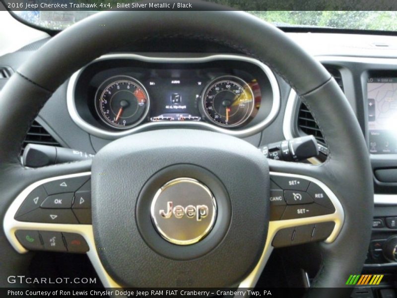 Billet Silver Metallic / Black 2016 Jeep Cherokee Trailhawk 4x4