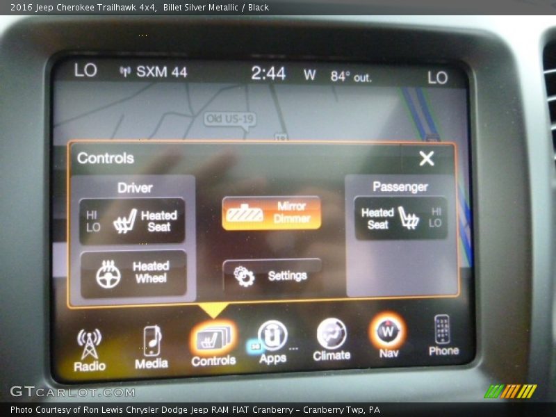 Billet Silver Metallic / Black 2016 Jeep Cherokee Trailhawk 4x4