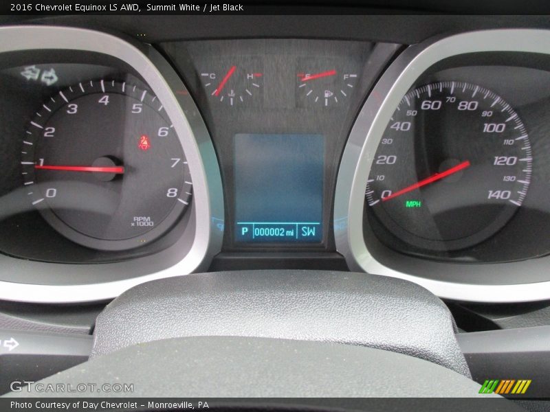 Summit White / Jet Black 2016 Chevrolet Equinox LS AWD