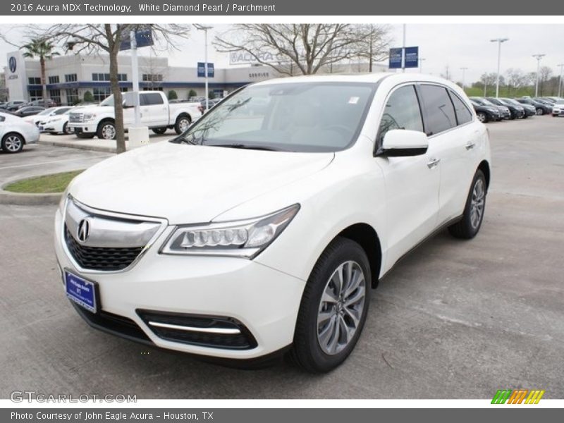 White Diamond Pearl / Parchment 2016 Acura MDX Technology