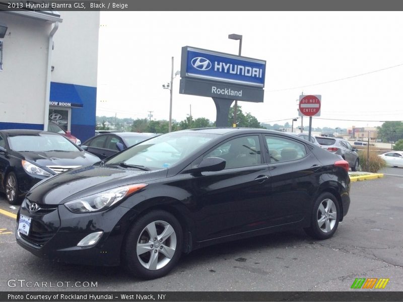 Black / Beige 2013 Hyundai Elantra GLS