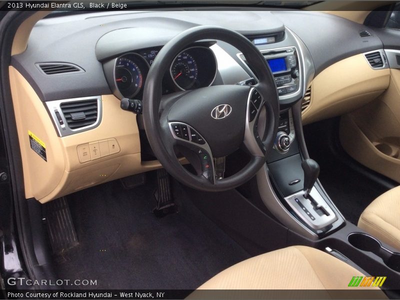 Black / Beige 2013 Hyundai Elantra GLS