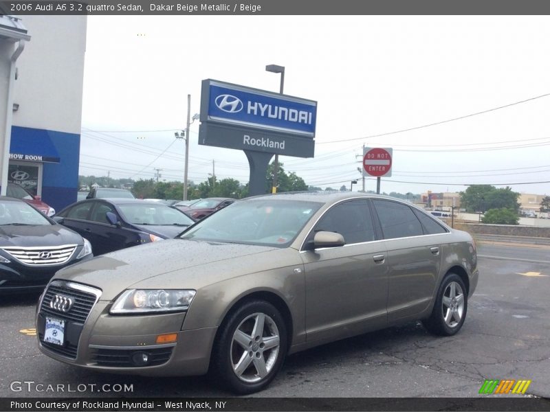 Dakar Beige Metallic / Beige 2006 Audi A6 3.2 quattro Sedan