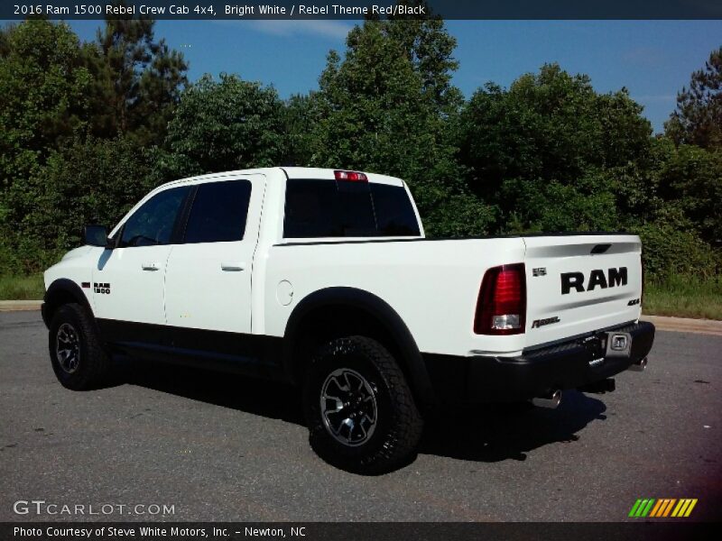 Bright White / Rebel Theme Red/Black 2016 Ram 1500 Rebel Crew Cab 4x4