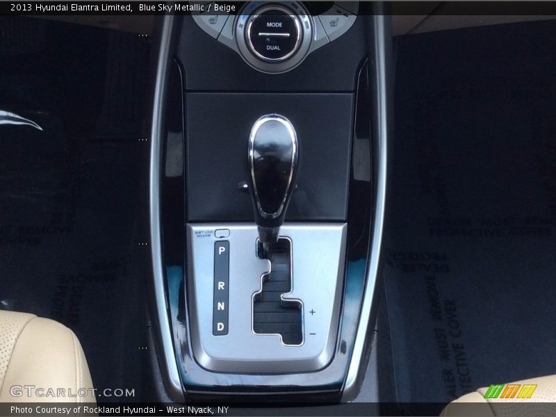 Blue Sky Metallic / Beige 2013 Hyundai Elantra Limited