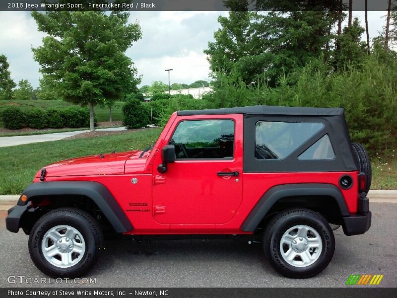 Firecracker Red / Black 2016 Jeep Wrangler Sport