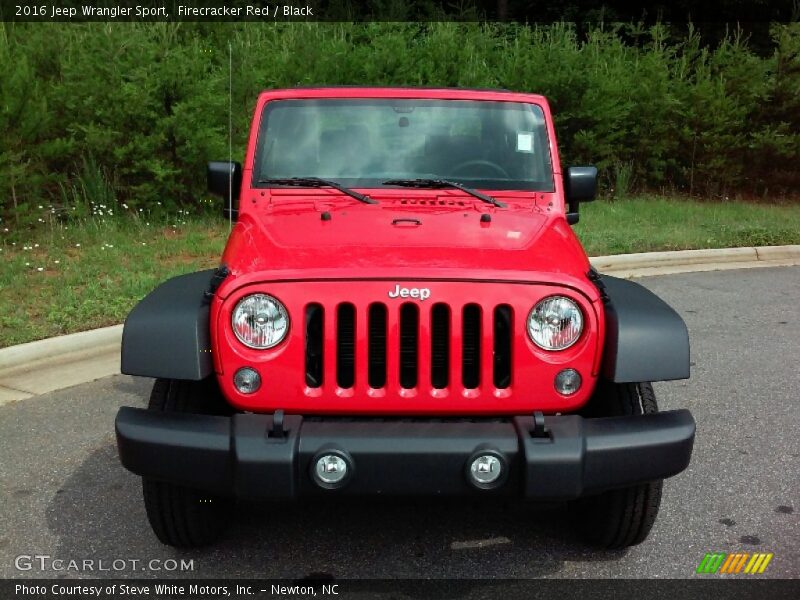 Firecracker Red / Black 2016 Jeep Wrangler Sport