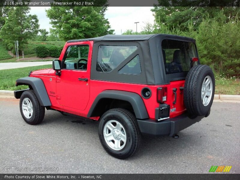 Firecracker Red / Black 2016 Jeep Wrangler Sport