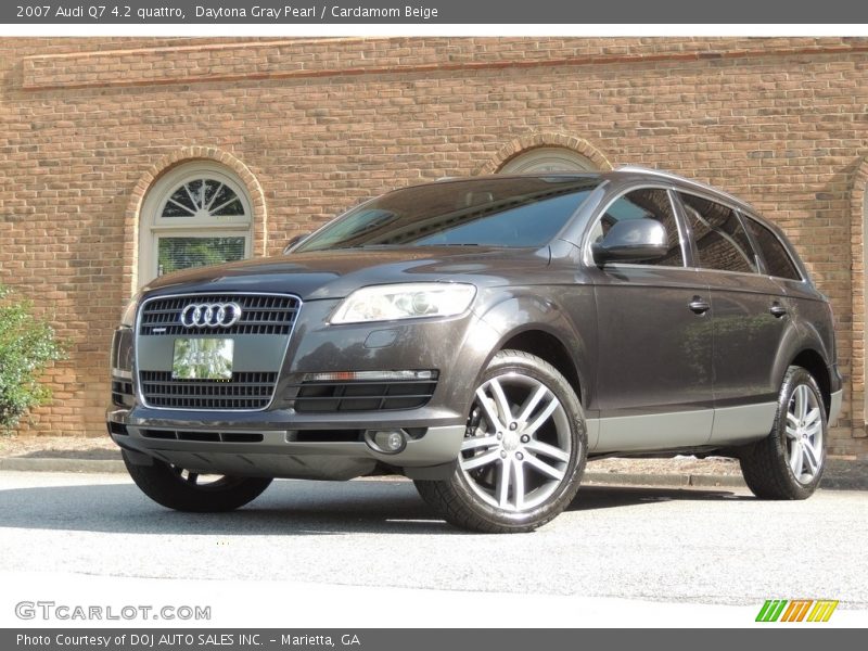 Daytona Gray Pearl / Cardamom Beige 2007 Audi Q7 4.2 quattro