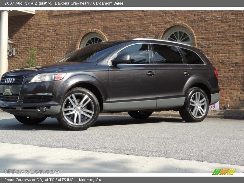 Daytona Gray Pearl / Cardamom Beige 2007 Audi Q7 4.2 quattro