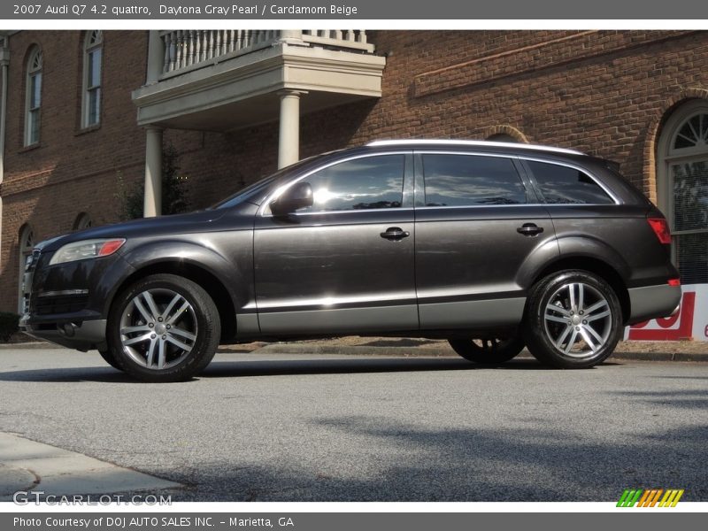 Daytona Gray Pearl / Cardamom Beige 2007 Audi Q7 4.2 quattro