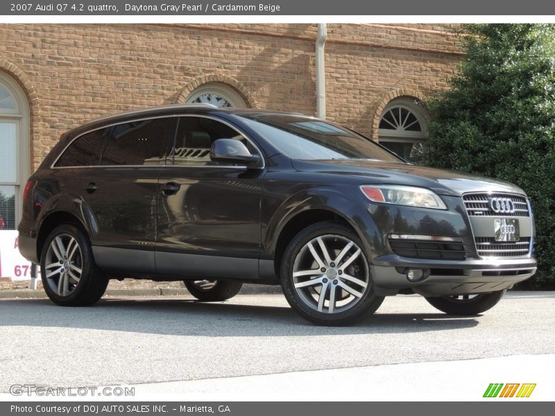 Daytona Gray Pearl / Cardamom Beige 2007 Audi Q7 4.2 quattro