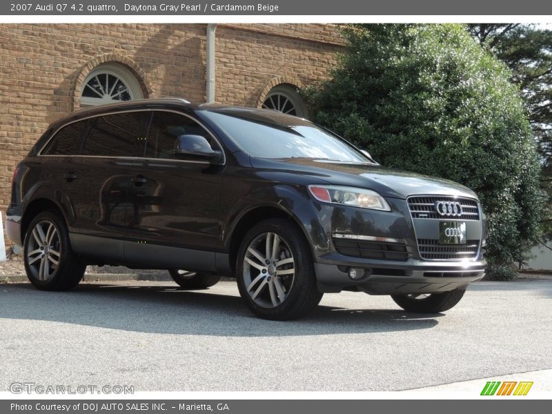 Daytona Gray Pearl / Cardamom Beige 2007 Audi Q7 4.2 quattro