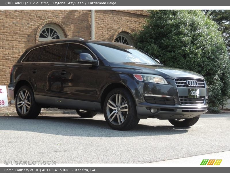 Daytona Gray Pearl / Cardamom Beige 2007 Audi Q7 4.2 quattro