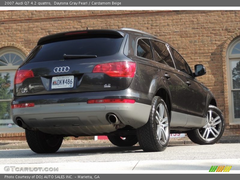 Daytona Gray Pearl / Cardamom Beige 2007 Audi Q7 4.2 quattro