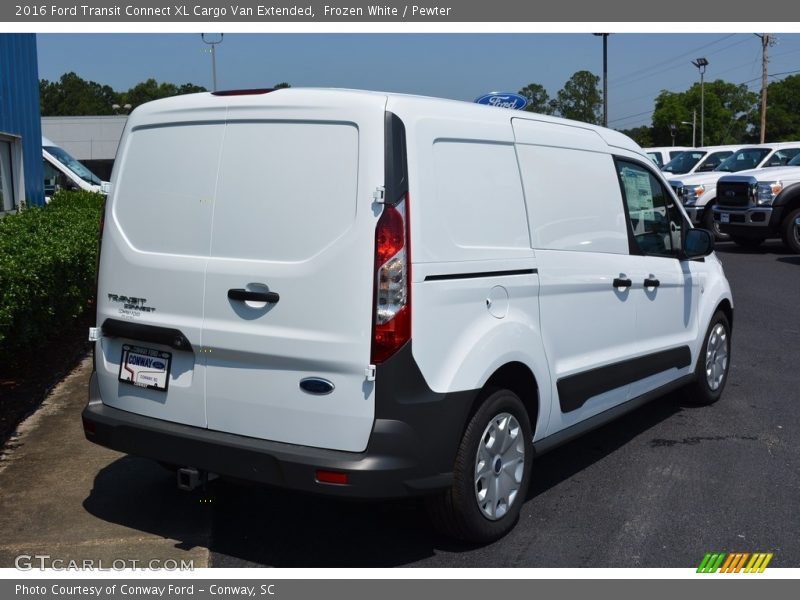 Frozen White / Pewter 2016 Ford Transit Connect XL Cargo Van Extended