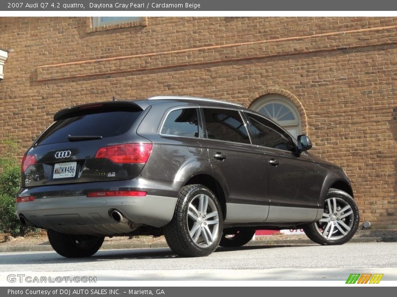 Daytona Gray Pearl / Cardamom Beige 2007 Audi Q7 4.2 quattro