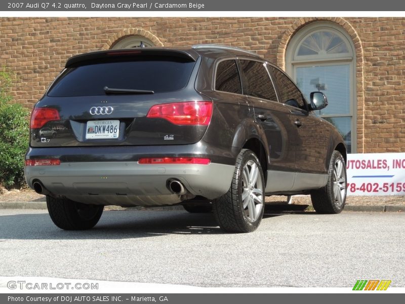 Daytona Gray Pearl / Cardamom Beige 2007 Audi Q7 4.2 quattro