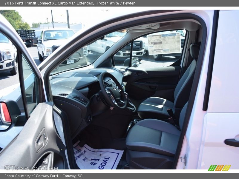 Frozen White / Pewter 2016 Ford Transit Connect XL Cargo Van Extended