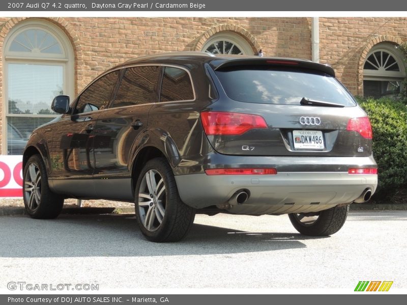 Daytona Gray Pearl / Cardamom Beige 2007 Audi Q7 4.2 quattro