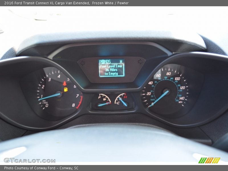 Frozen White / Pewter 2016 Ford Transit Connect XL Cargo Van Extended