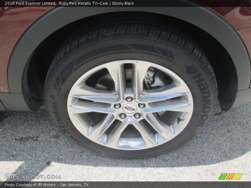 Ruby Red Metallic Tri-Coat / Ebony Black 2016 Ford Explorer Limited