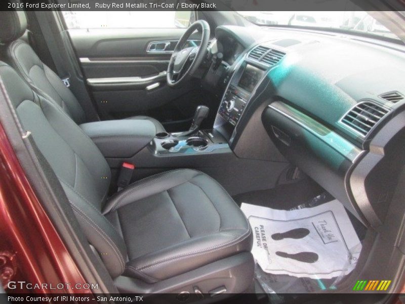 Ruby Red Metallic Tri-Coat / Ebony Black 2016 Ford Explorer Limited