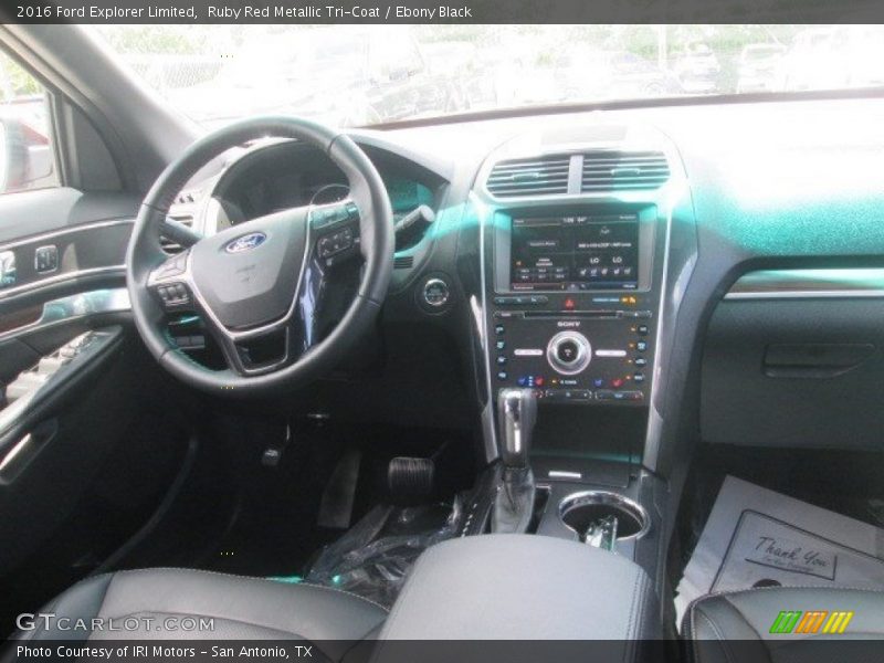 Ruby Red Metallic Tri-Coat / Ebony Black 2016 Ford Explorer Limited