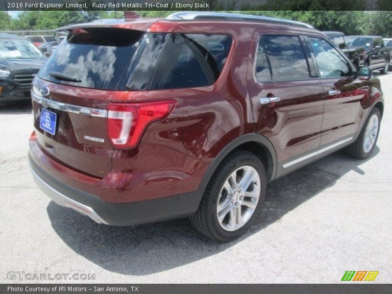 Ruby Red Metallic Tri-Coat / Ebony Black 2016 Ford Explorer Limited