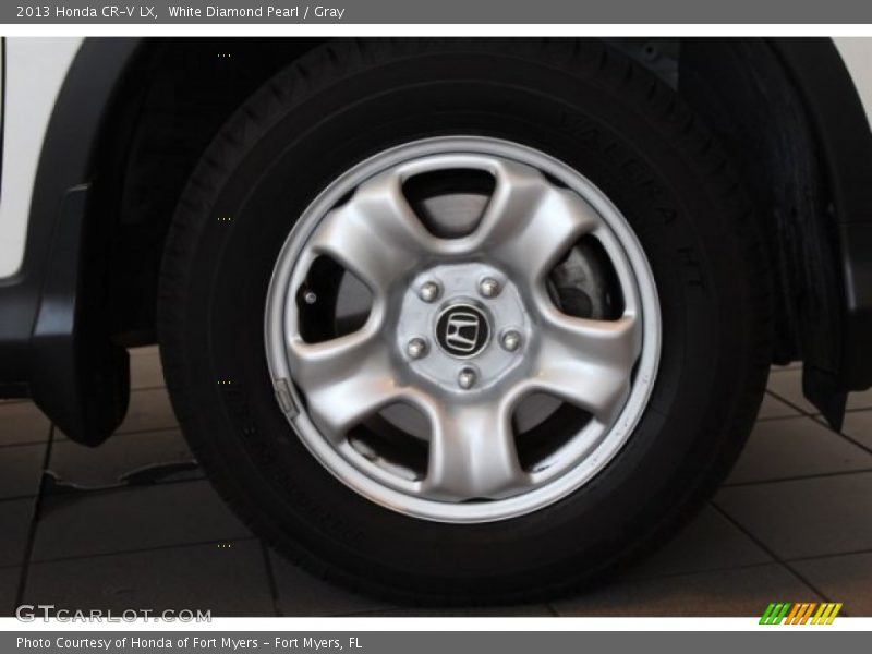 White Diamond Pearl / Gray 2013 Honda CR-V LX