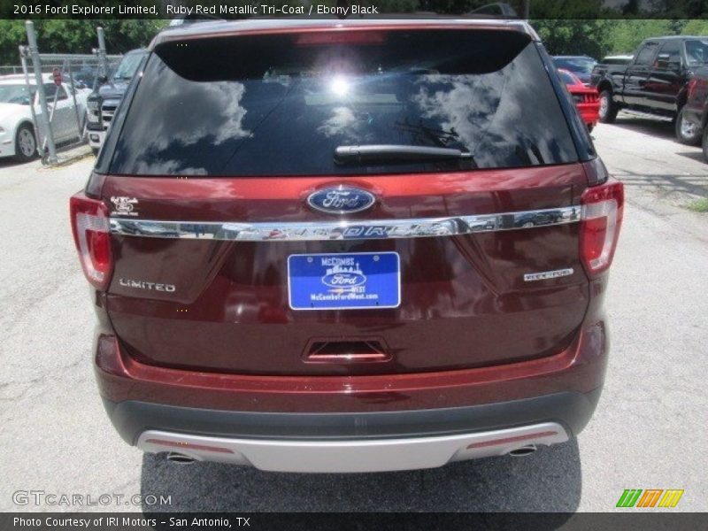 Ruby Red Metallic Tri-Coat / Ebony Black 2016 Ford Explorer Limited