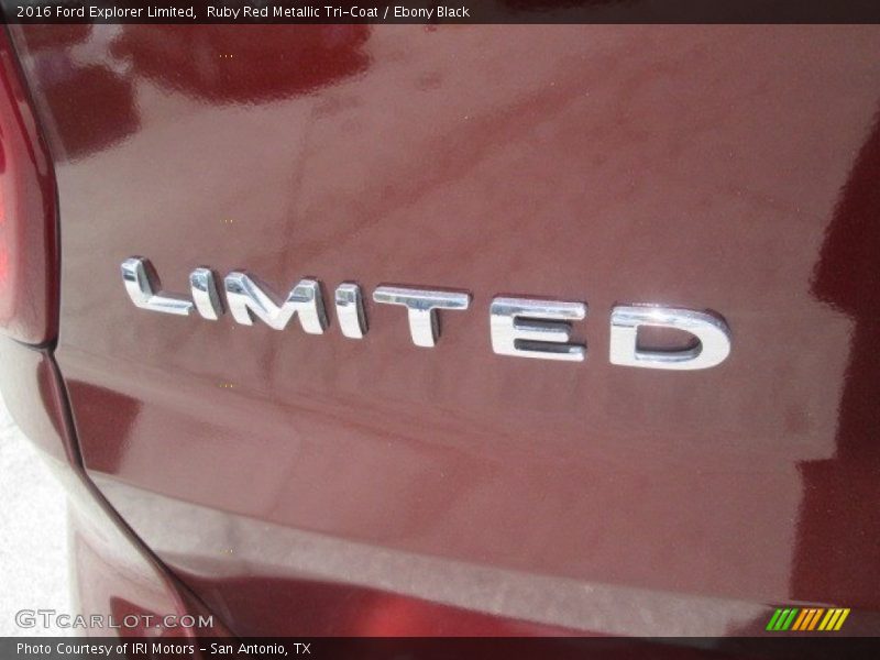 Ruby Red Metallic Tri-Coat / Ebony Black 2016 Ford Explorer Limited