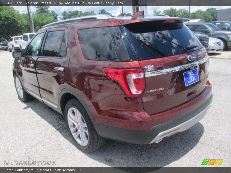Ruby Red Metallic Tri-Coat / Ebony Black 2016 Ford Explorer Limited