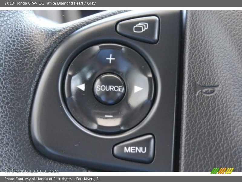 White Diamond Pearl / Gray 2013 Honda CR-V LX