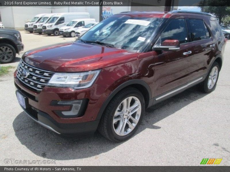 Ruby Red Metallic Tri-Coat / Ebony Black 2016 Ford Explorer Limited