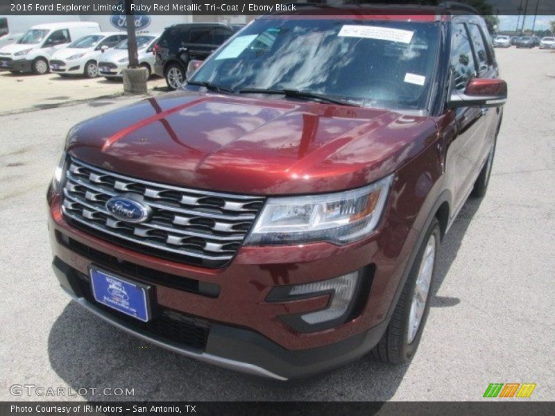 Ruby Red Metallic Tri-Coat / Ebony Black 2016 Ford Explorer Limited